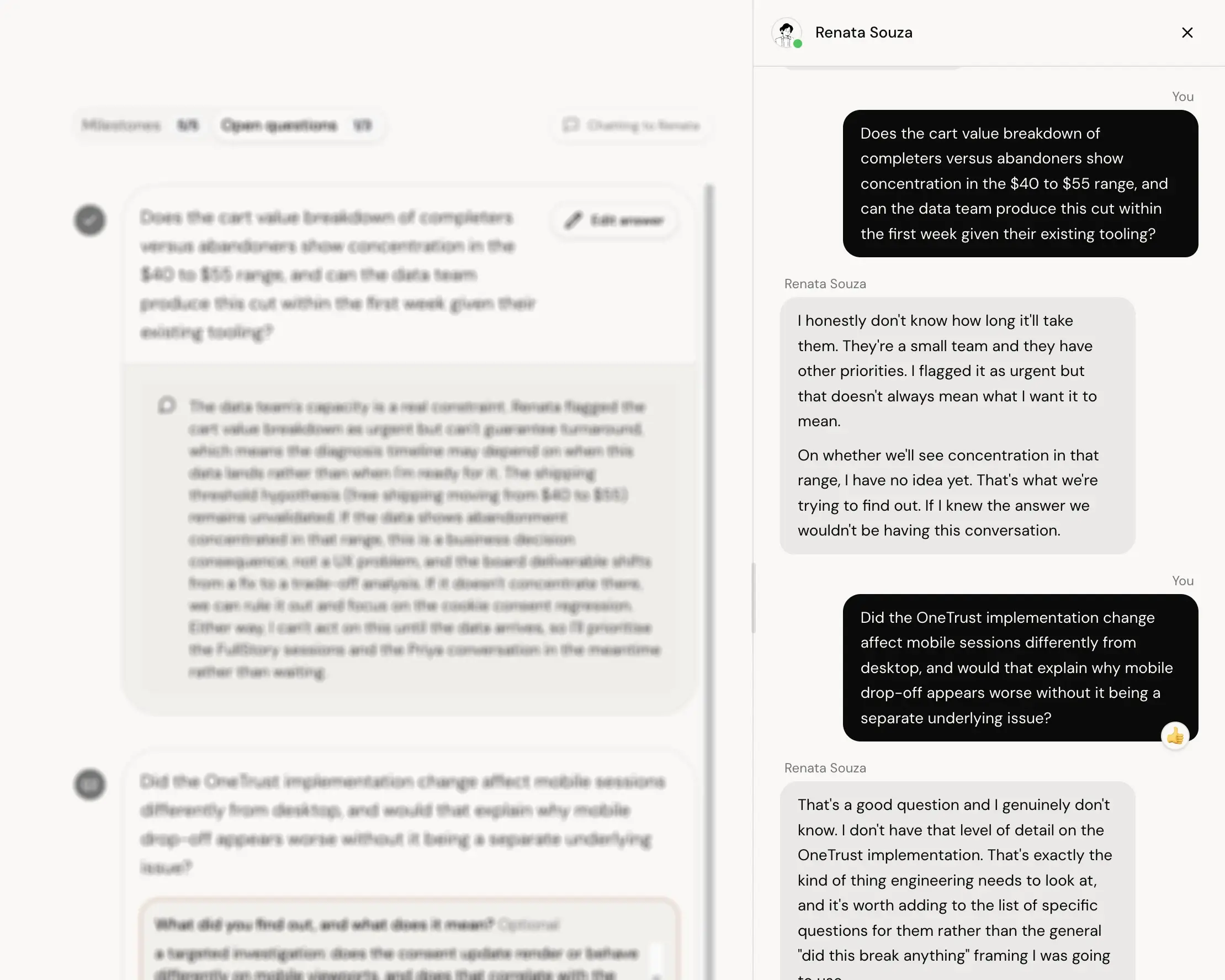 AI stakeholder conversation screenshot